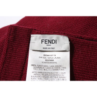 Fendi Schal/Tuch aus Wolle in Bordeaux