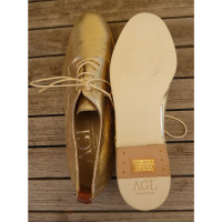 Agl Lace-up shoes Leather in Gold