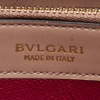 Bulgari Borsette/Portafoglio in Pelle in Rosso