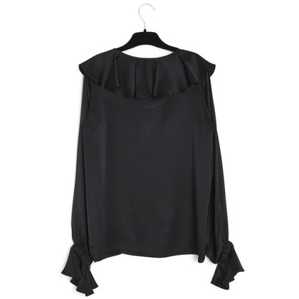 Yves Saint Laurent Top Silk in Black