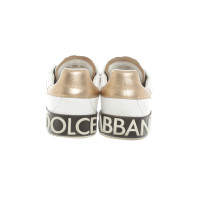 Dolce & Gabbana Sneakers aus Leder in Weiß