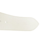Hermès Belt Leather in White