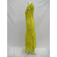 Christian Dior Dress Silk in Yellow