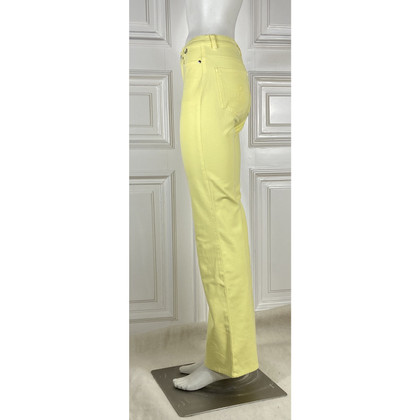 Escada Trousers Cotton in Yellow
