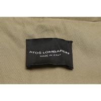 Atos Lombardini Blazer Cotton in Khaki