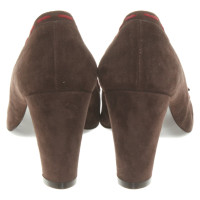 Hugo Boss Pumps/Peeptoes Suede in Brown