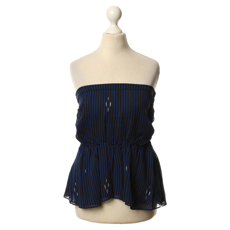 Isabel Marant Striped top in blue/black 