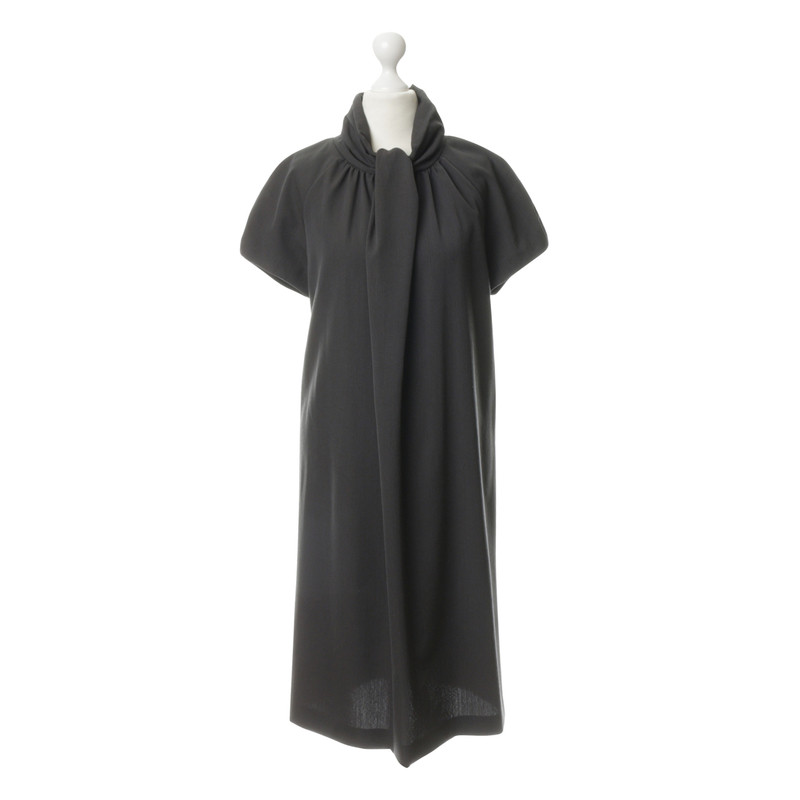 Hache Dress with draped collar