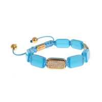 Nialaya Armreif/Armband aus Vergoldet in Blau