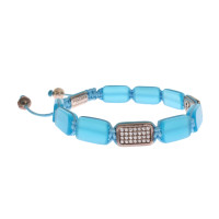 Nialaya Bracelet/Wristband Silver in Blue