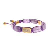 Nialaya Armreif/Armband aus Vergoldet in Violett