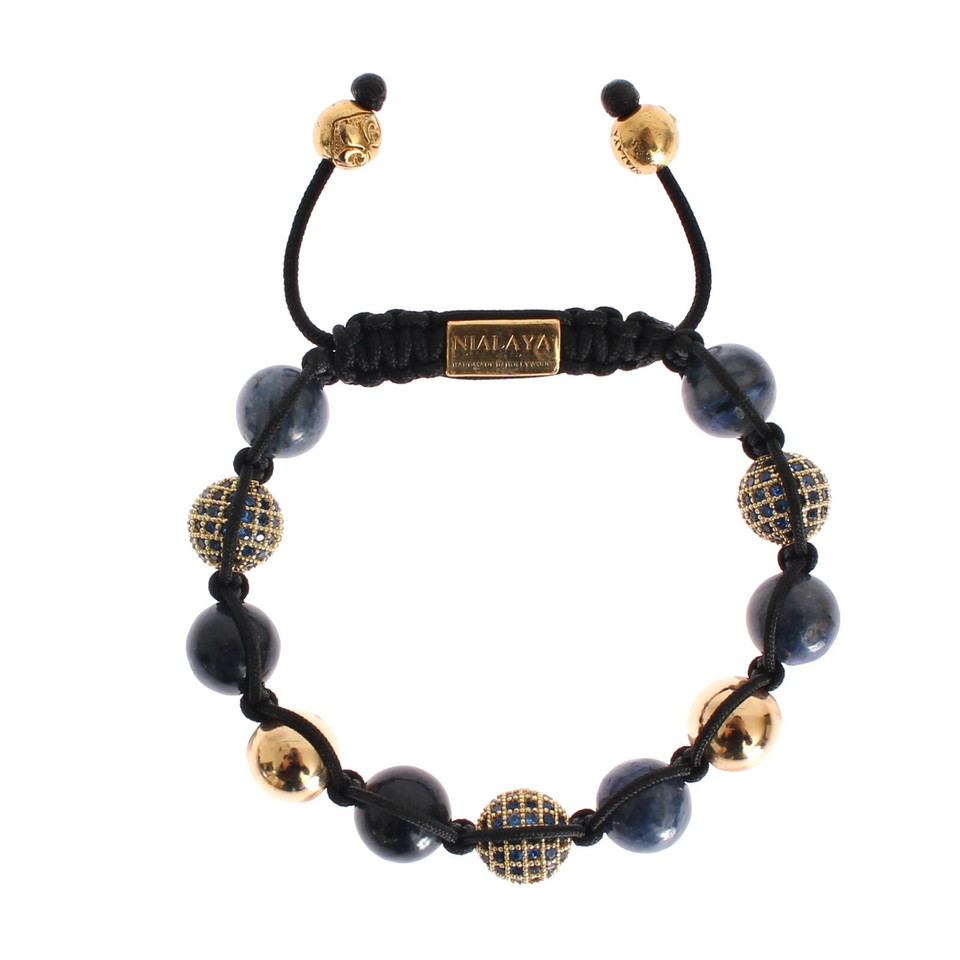 Nialaya Bracelet/Wristband Gilded in Blue