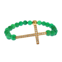 Nialaya Armreif/Armband aus Silber in Grün