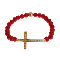 Nialaya Bracelet en Argent en Rouge