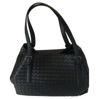 Bottega Veneta BORSA CESTA MEDIA IN INTRECCIATO NAPPA NERO