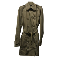 Burberry Jacke/Mantel aus Baumwolle in Khaki