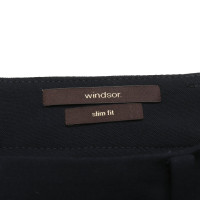 Windsor Broeken Wol in Blauw