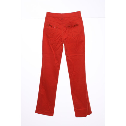 Rocco Barocco Trousers Cotton in Red