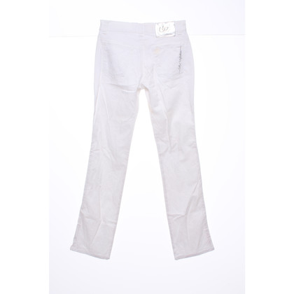 Byblos Paire de Pantalon en Coton en Blanc