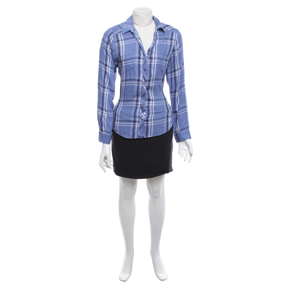 Joie Blouse with plaid pattern