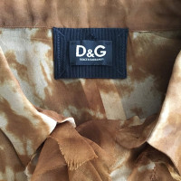 D&G camicetta di seta stampata