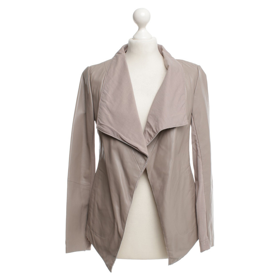 Donna Karan Jacket made of leather and cotton