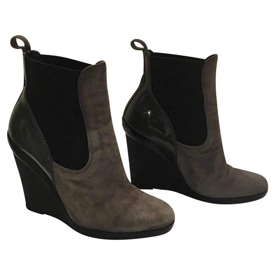 Hogan Bottines en Daim en Gris