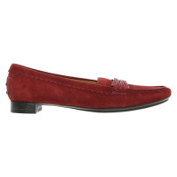 Tod's Slippers/Ballerinas Suede in Bordeaux