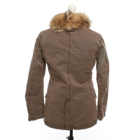 Napapijri Jacket/Coat Cotton in Brown