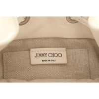 Jimmy Choo Borsa a tracolla in Pelle in Crema