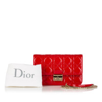 Christian Dior Miss Dior Promenade Shoulder Bag aus Leder in Rot