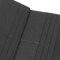 Bulgari Täschchen/Portemonnaie aus Leder in Schwarz