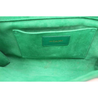 Saint Laurent Clutch Bag Leather in Green
