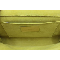 Saint Laurent Clutch Bag Leather in Yellow