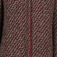 Etro Jacke/Mantel aus Wolle in Bordeaux