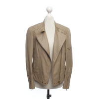 Closed Jacket/Coat Leather in Khaki