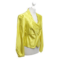 Armani Collezioni Silk-Blazer in geel