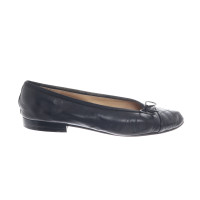 Unützer Slipper/Ballerinas aus Leder in Schwarz