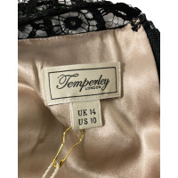 Temperley London Kleid aus Baumwolle in Schwarz