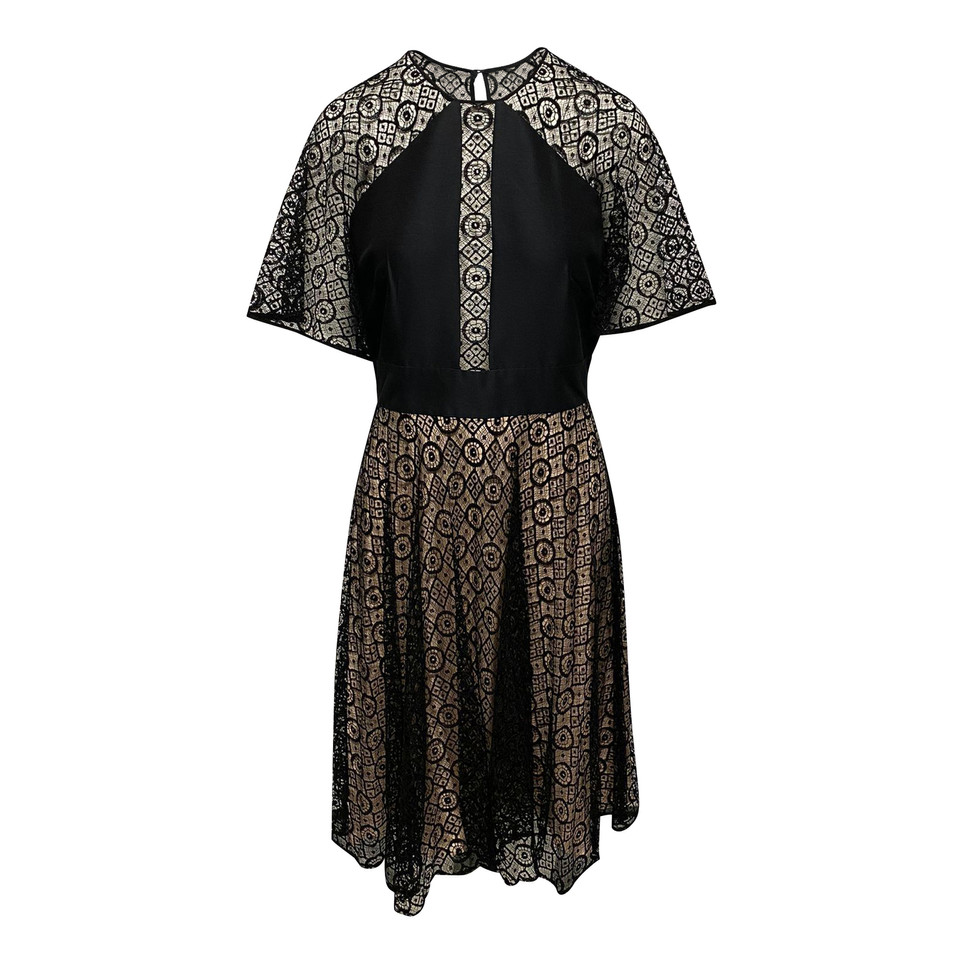 Temperley London Kleid aus Baumwolle in Schwarz