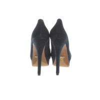 Schutz Pumps/Peeptoes Suède in Blauw