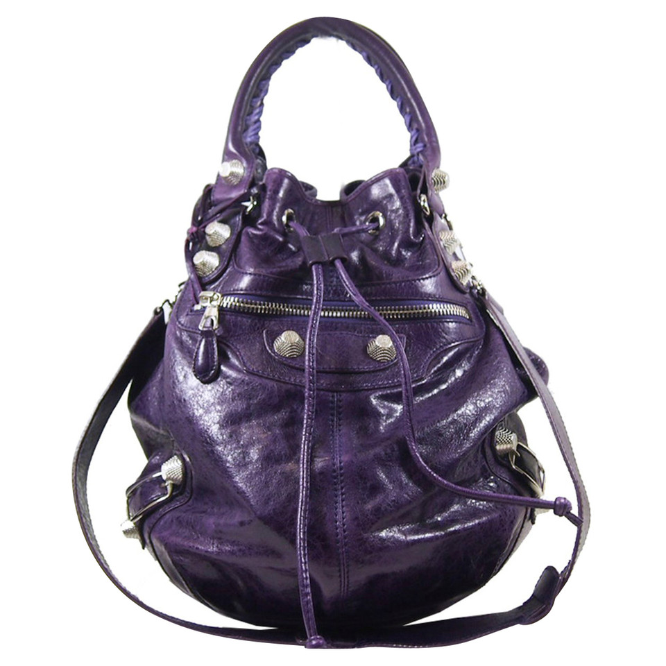 Balenciaga Shopper Leather in Violet