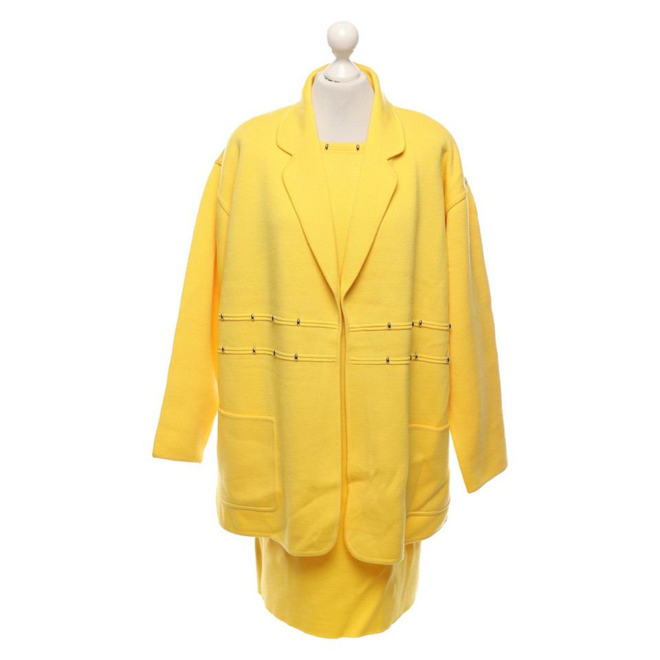 Escada Suit Wool in Yellow
