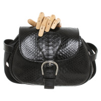 Alexander McQueen Handtasche aus Leder in Schwarz