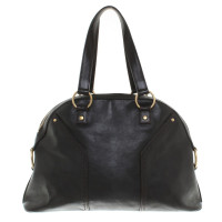 Yves Saint Laurent "Muse Bag" in colore marrone scuro
