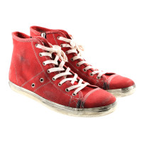 Leather Crown Sneaker rosso 