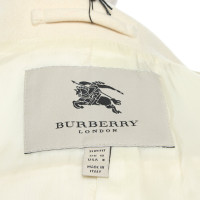 Burberry Jacke/Mantel aus Wolle in Creme