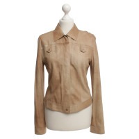 Marc Cain Leather jacket in beige