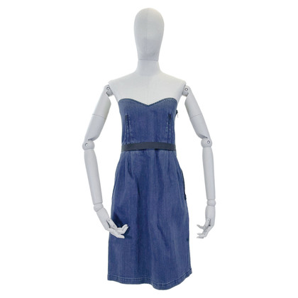 Lanvin Kleid aus Jeansstoff in Blau