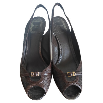 Christian Dior Pumps/Peeptoes Leather in Brown